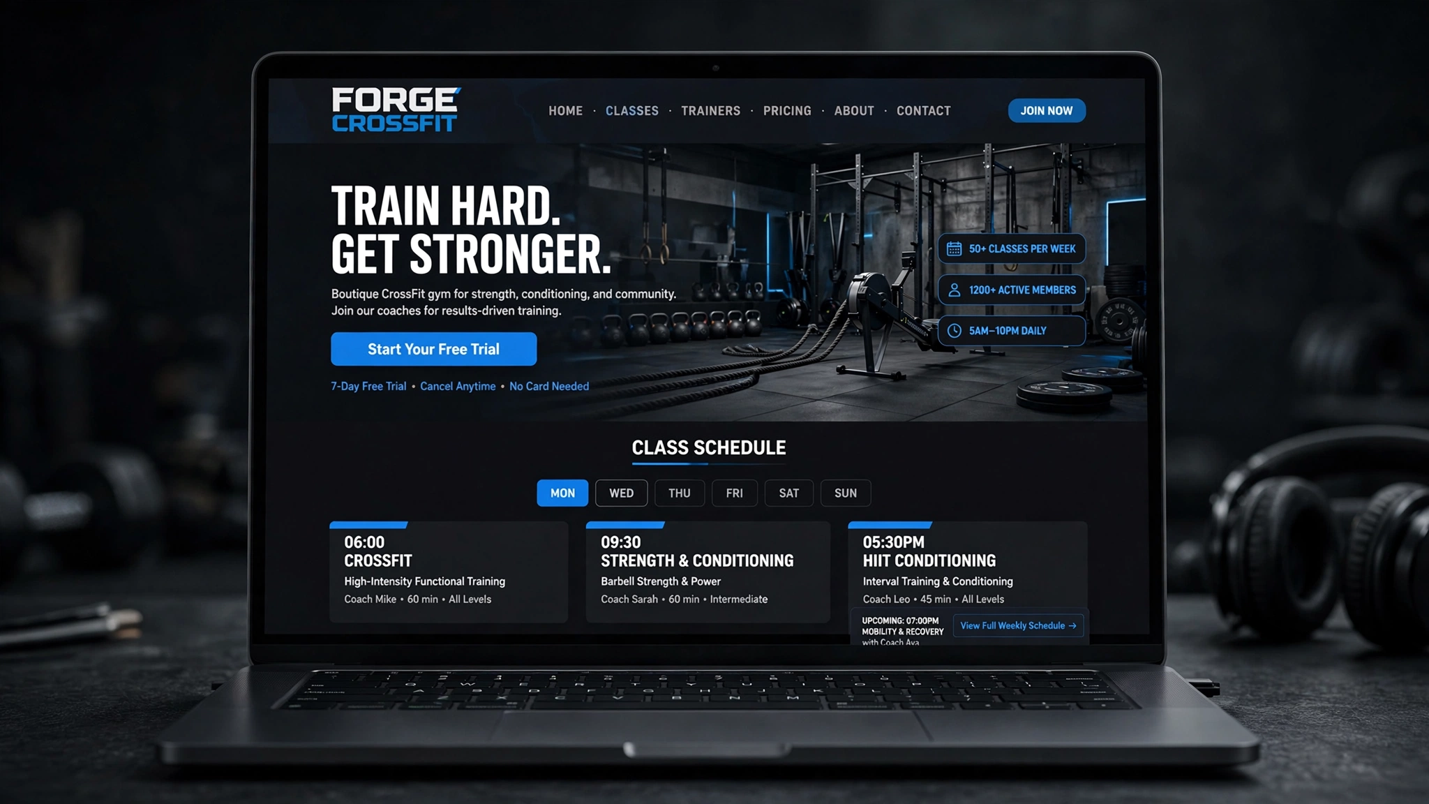 Fitness website