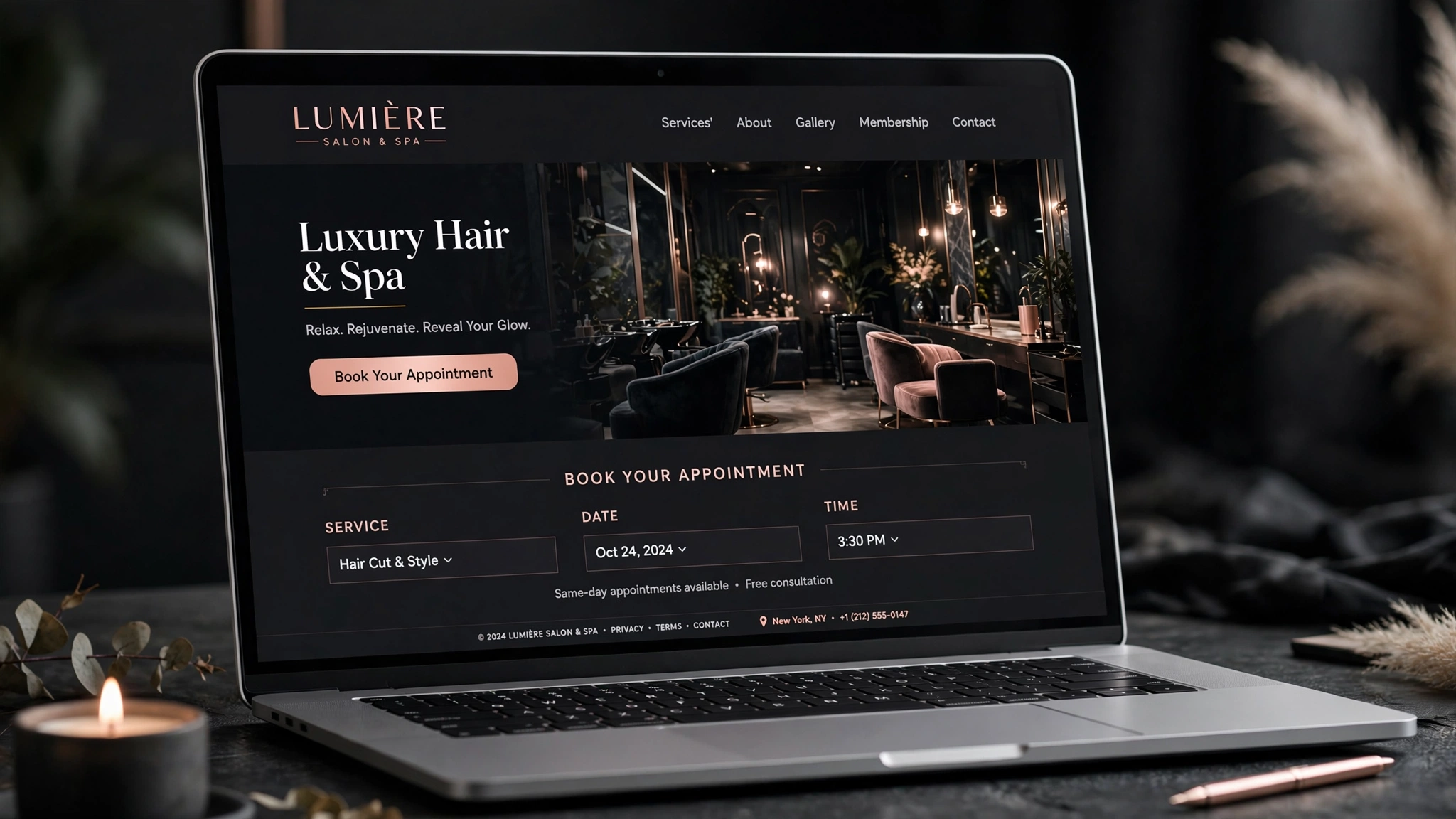 Salon website